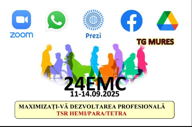 Tehnici specifice de recuperare în  HEMIPLEGIE, PARAPLEGIE și TETRAPLEGIE – Tg. MURES