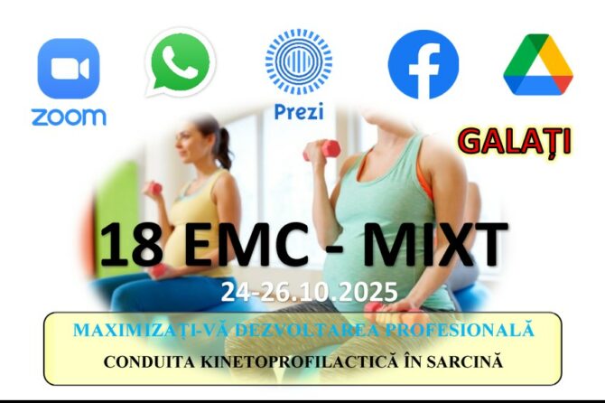 Curs EMC  –  GALAȚI-Conduita kinetoprofilactică specifică în SARCINĂ