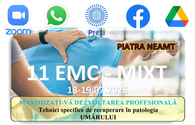 PIATRA NEAMT – Tehnici specifice de recuperare folosite în patologia UMĂRULUI