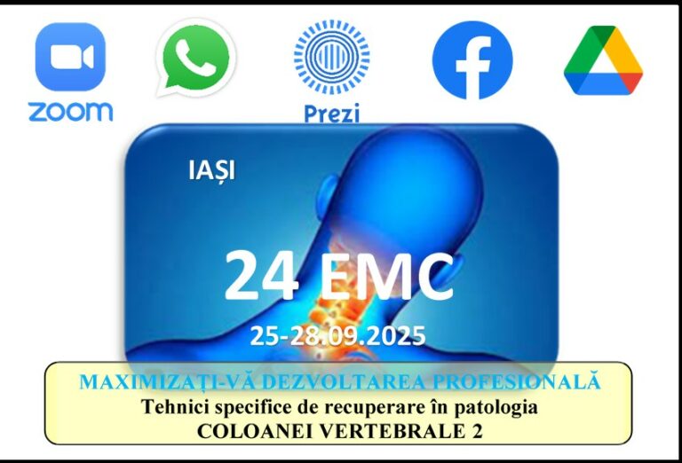 Tehnici specifice de recuperare folosite în patologia COLOANEI VERTEBRALE 2 (cervical) – IAȘI