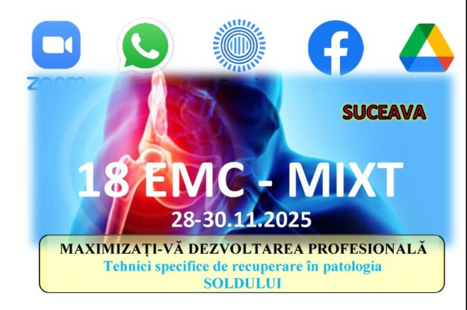 Curs EMC  –  SUCEAVA-Tehnici specifice de recuperare folosite în patologia ȘOLDULUI
