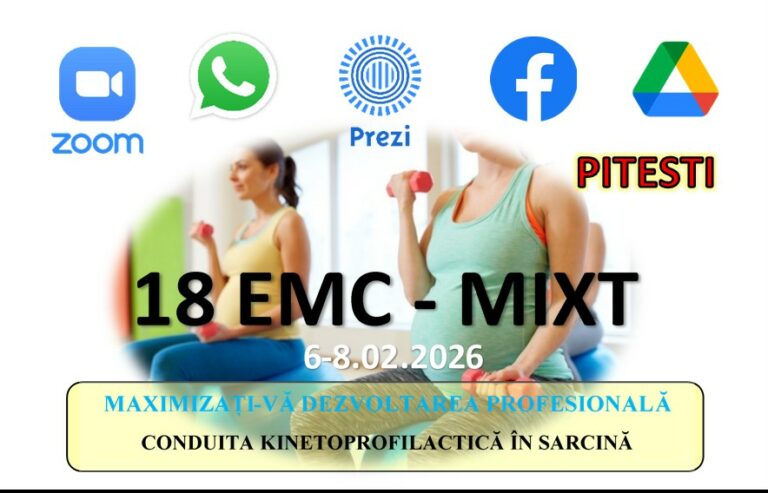 Curs EMC  –  Conduita kinetoprofilactică specifică în SARCINĂ – PITESTI