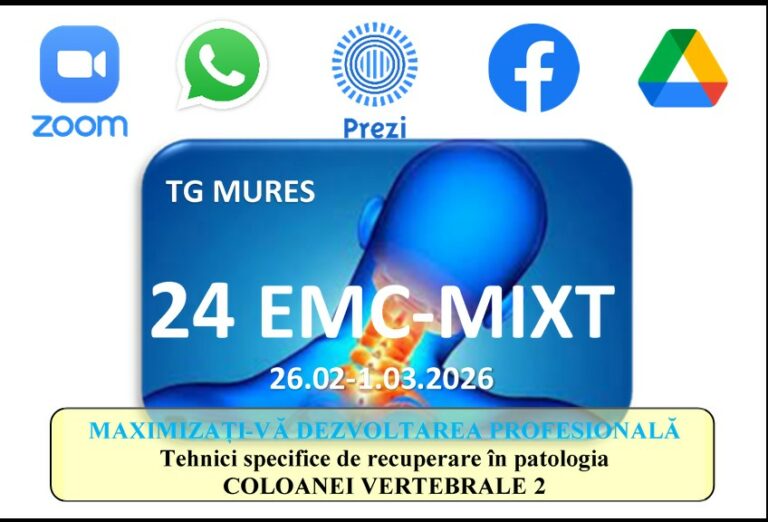 Tehnici specifice de recuperare folosite în patologia COLOANEI VERTEBRALE 2 (cervical) – TG MURES