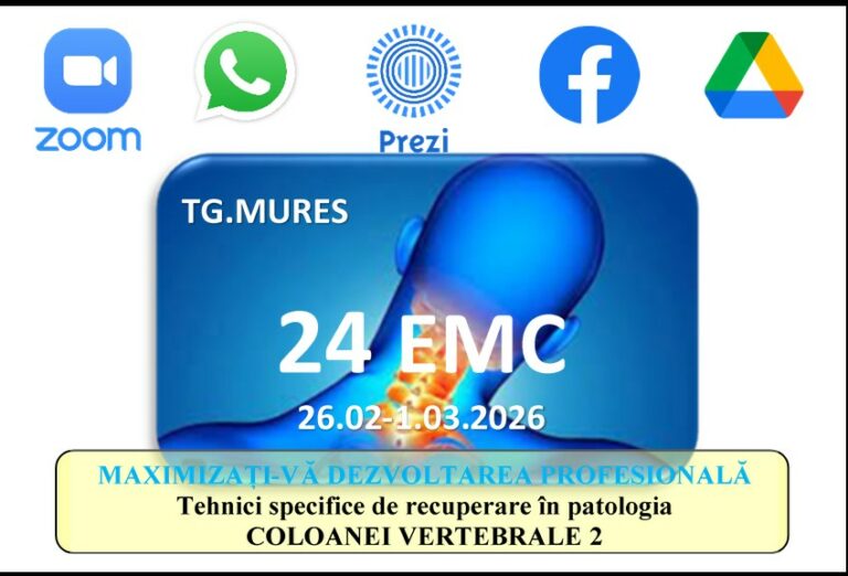 Tehnici specifice de recuperare folosite în patologia COLOANEI VERTEBRALE 2 (cervical) – TG MURES