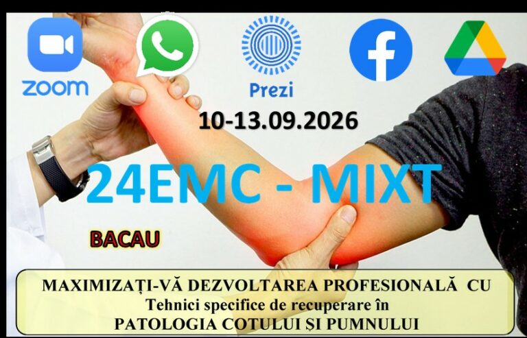 Curs EMC > BACAU – Tehnici specifice de recuperare în patologia COTULUI ȘI PUMNULUI