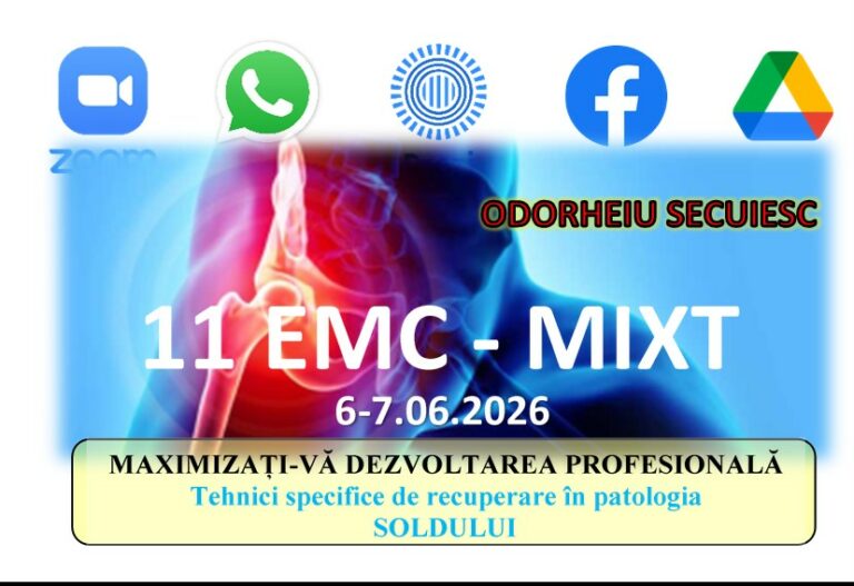 Curs EMC  –  ODORHEIU SECUIESC – Tehnici specifice de recuperare folosite în patologia ȘOLDULUI